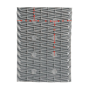 Remplisseur de tour de refroidissement en PVC pour tour de refroidissement &agrave; flux transversal 
