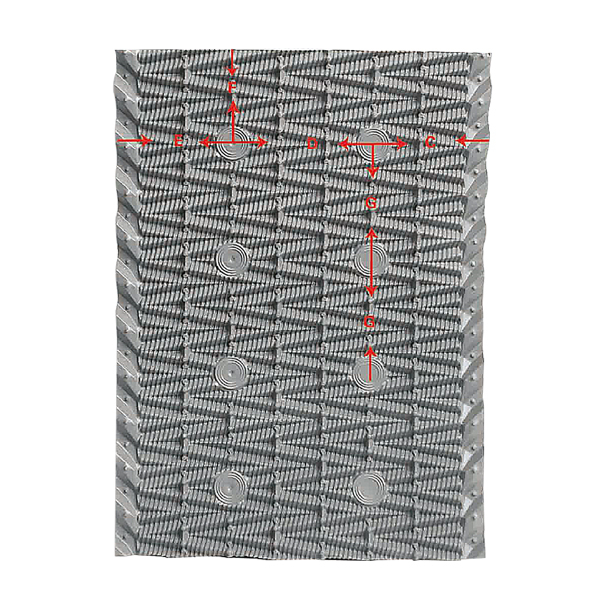 PVC Cooling Tower Filler para sa Cross Flow Cooling Tower 