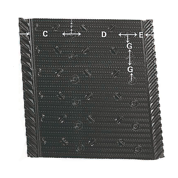 बिक्री के लिए क्रॉस फ्लो कूलिंग टॉवर फिलर - पीटी